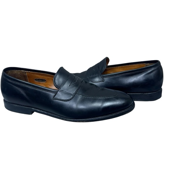 Allen Edmonds Lake Forest Loafers Shoes Black Leather Hand Crafted in USA Sz 12 - Picture 13 of 16